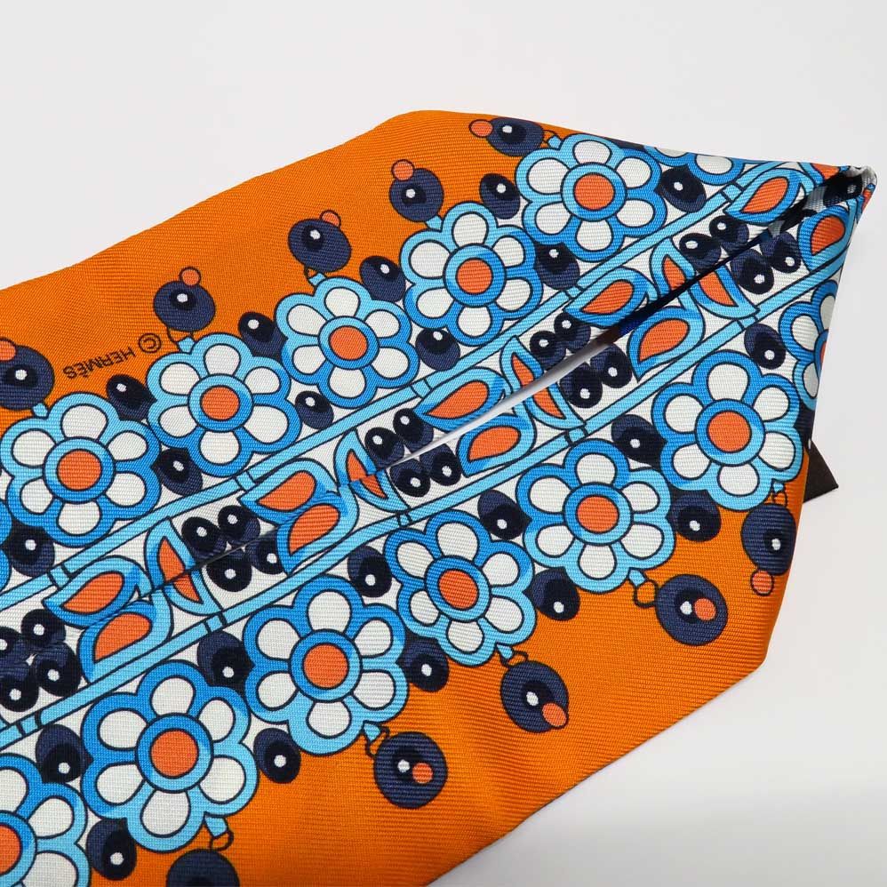 Hermes Twilly Maharaja's Parures Des Maharajas Scarf Silk — view 7