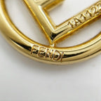 Fendi Earrings Gold Plated Rhinestone — view 5