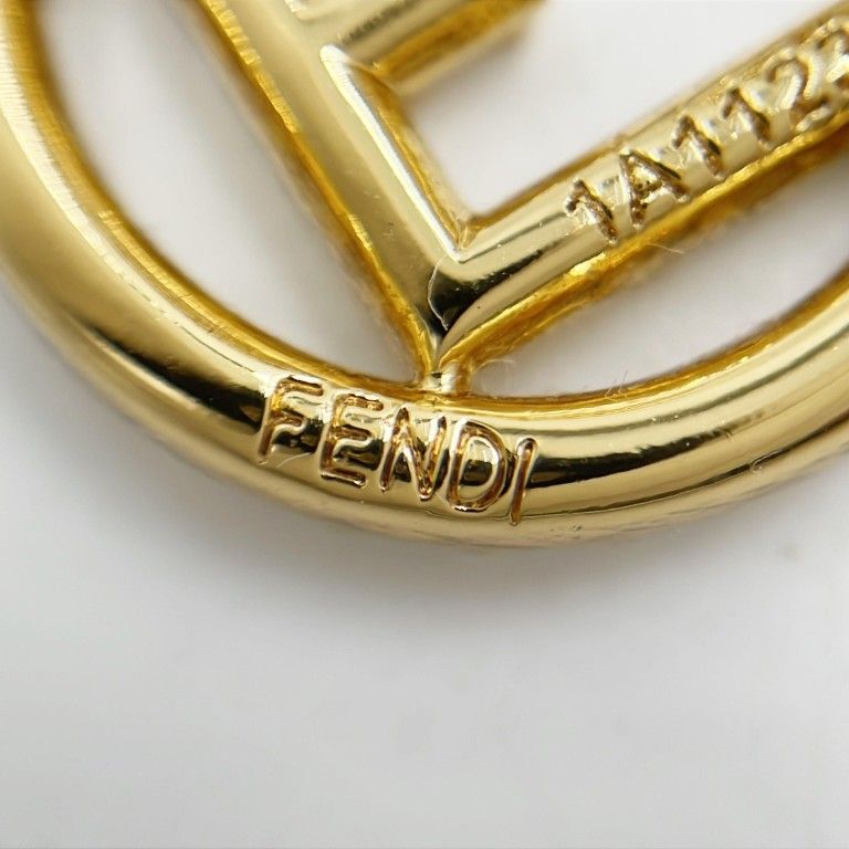 Fendi Earrings Gold Plated Rhinestone — view 5