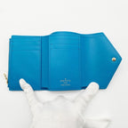 Louis Vuitton Wallet Nanogram Portefeuille Victorine Blue Leather — view 7