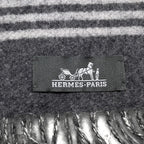 Hermes Scarf-sangle-a-Boucle Cashmere Antogracito Gris-cles — view 6