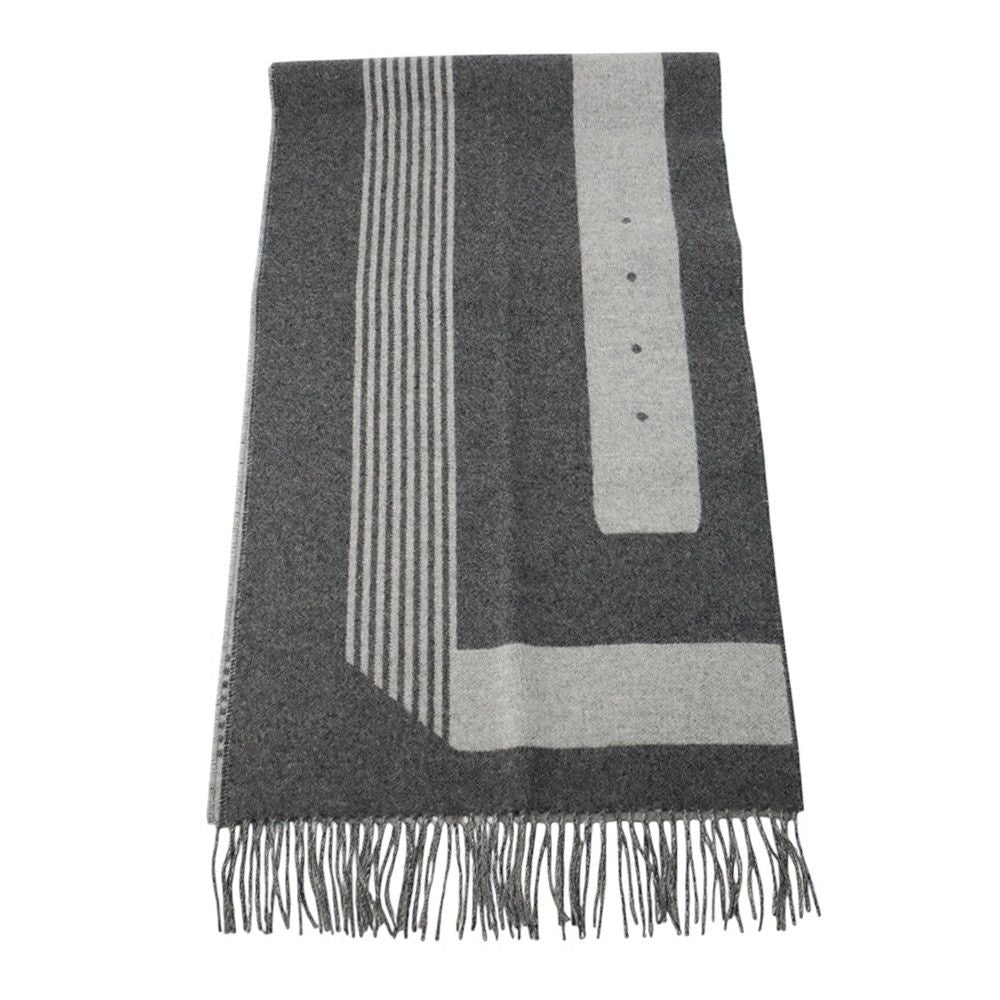 Hermes Scarf-sangle-a-Boucle Cashmere Antogracito Gris-cles — view 2