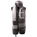 Hermes Scarf-sangle-a-Boucle Cashmere Antogracito Gris-cles — view 4