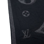 Louis Vuitton Scarf LV Galaxy Wool Black Noir — view 4