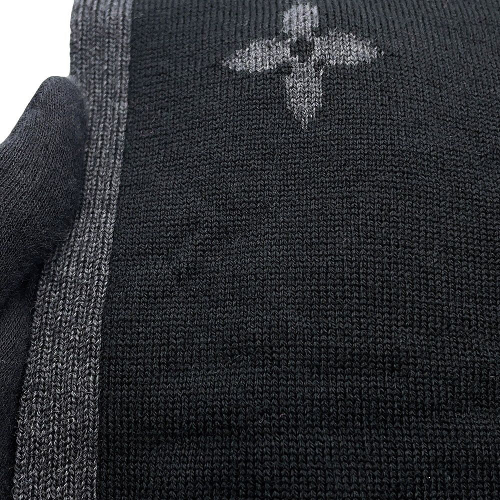 Louis Vuitton Scarf LV Galaxy Wool Black Noir — view 5