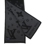 Louis Vuitton Scarf LV Galaxy Wool Black Noir — view 2