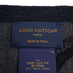 Louis Vuitton Scarf LV Galaxy Wool Black Noir — view 7