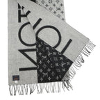 Louis Vuitton Scarf LV Split Cashmere Monogram Black Noir — view 2