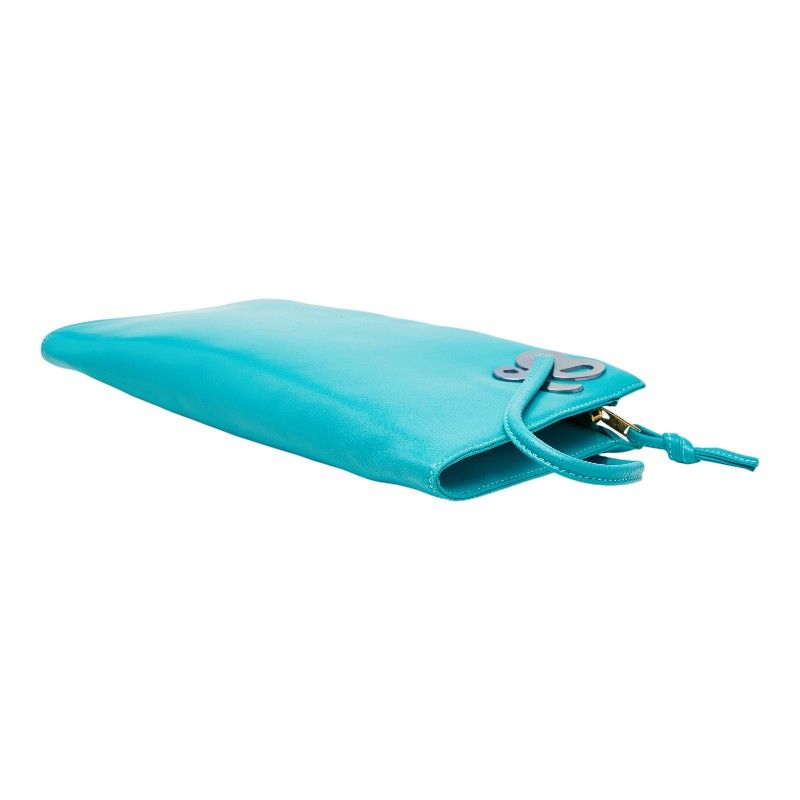 Loewe Logo Blue Green Leather — view 4