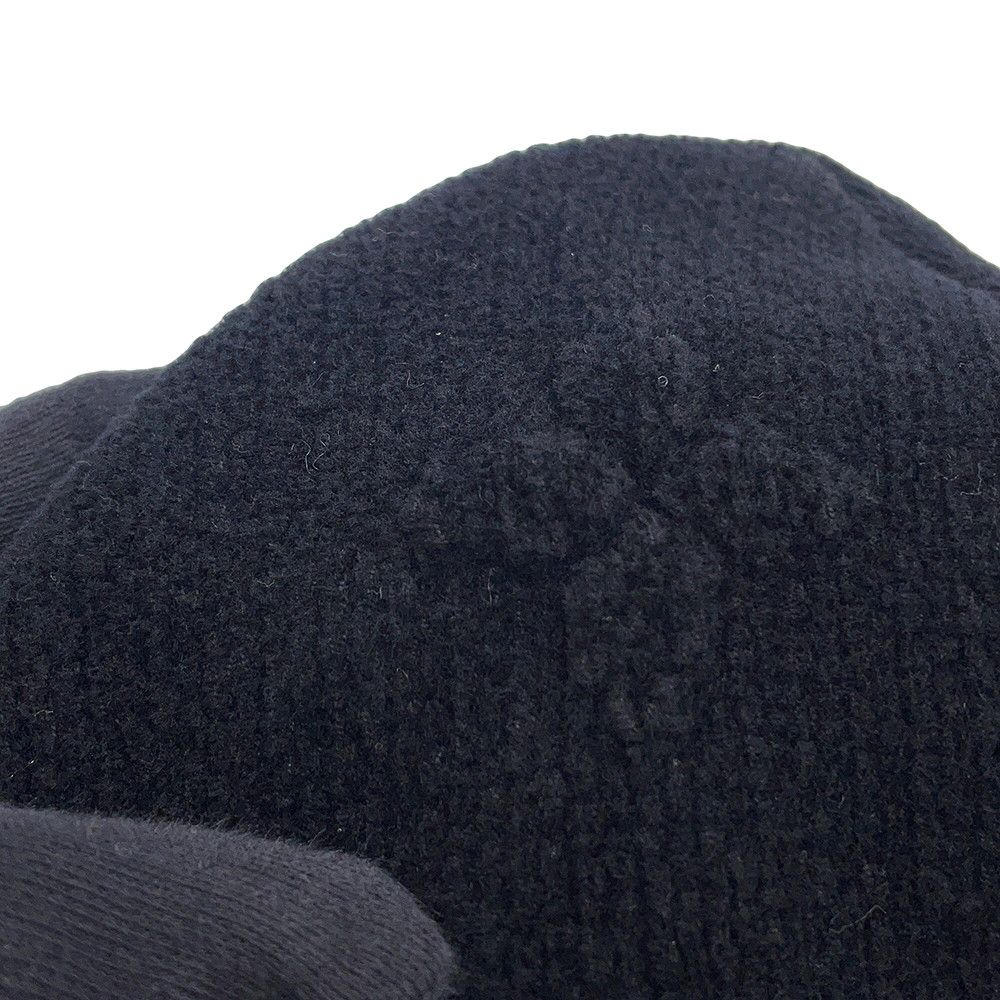 Louis Vuitton Knit Hat Beanie LV Crash Monogram Cotton Noir Black — view 7