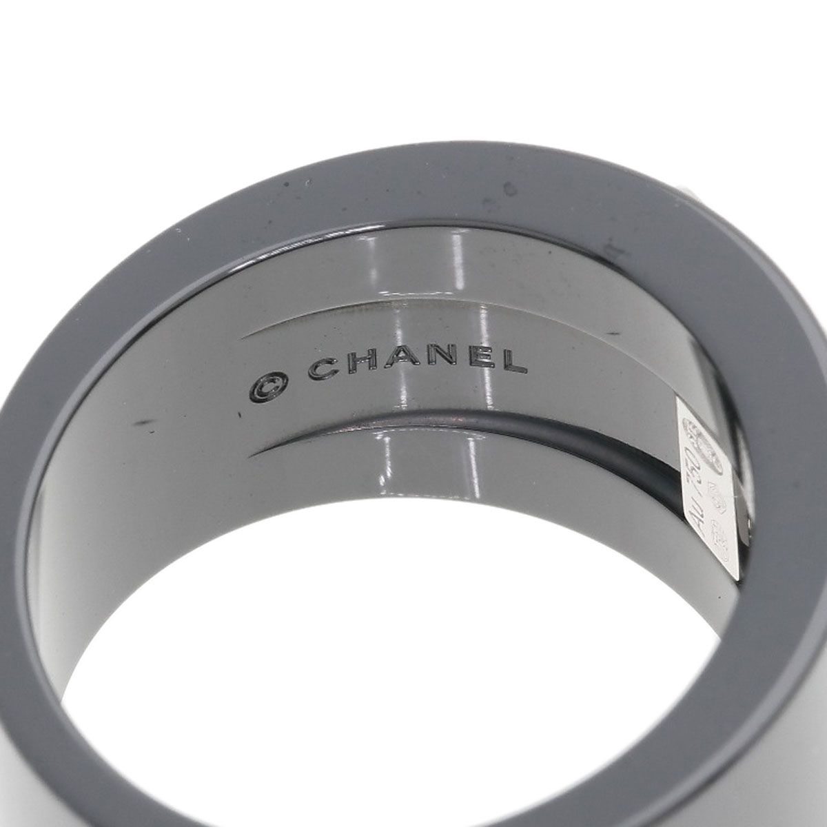 Chanel Cosmic de Comet Diamond Ceramic 52 Ring 18K White Gold — view 6