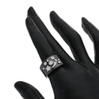 Chanel Cosmic de Comet Diamond Ceramic 52 Ring 18K White Gold — view 9