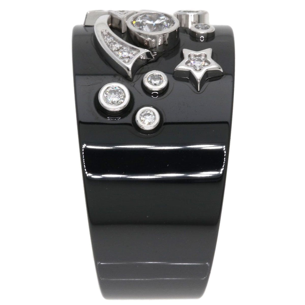Chanel Cosmic de Comet Diamond Ceramic 52 Ring 18K White Gold — view 4
