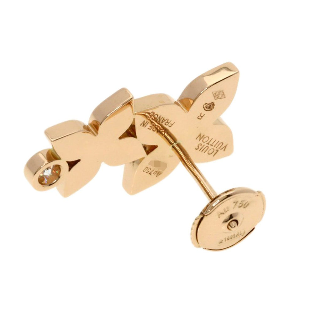 Louis Vuitton Star Blossom Double Diamond Right Ear Earrings 18K Pink Gold — view 2
