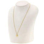 Louis Vuitton Logo Circle Plate Necklace 18K Yellow Gold — view 5