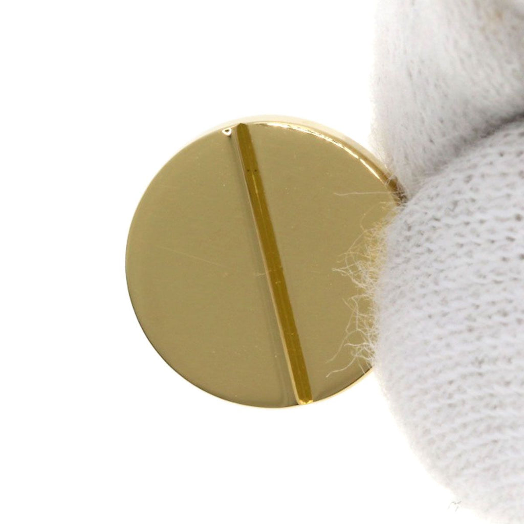 Louis Vuitton Logo Circle Plate Necklace 18K Yellow Gold — view 7