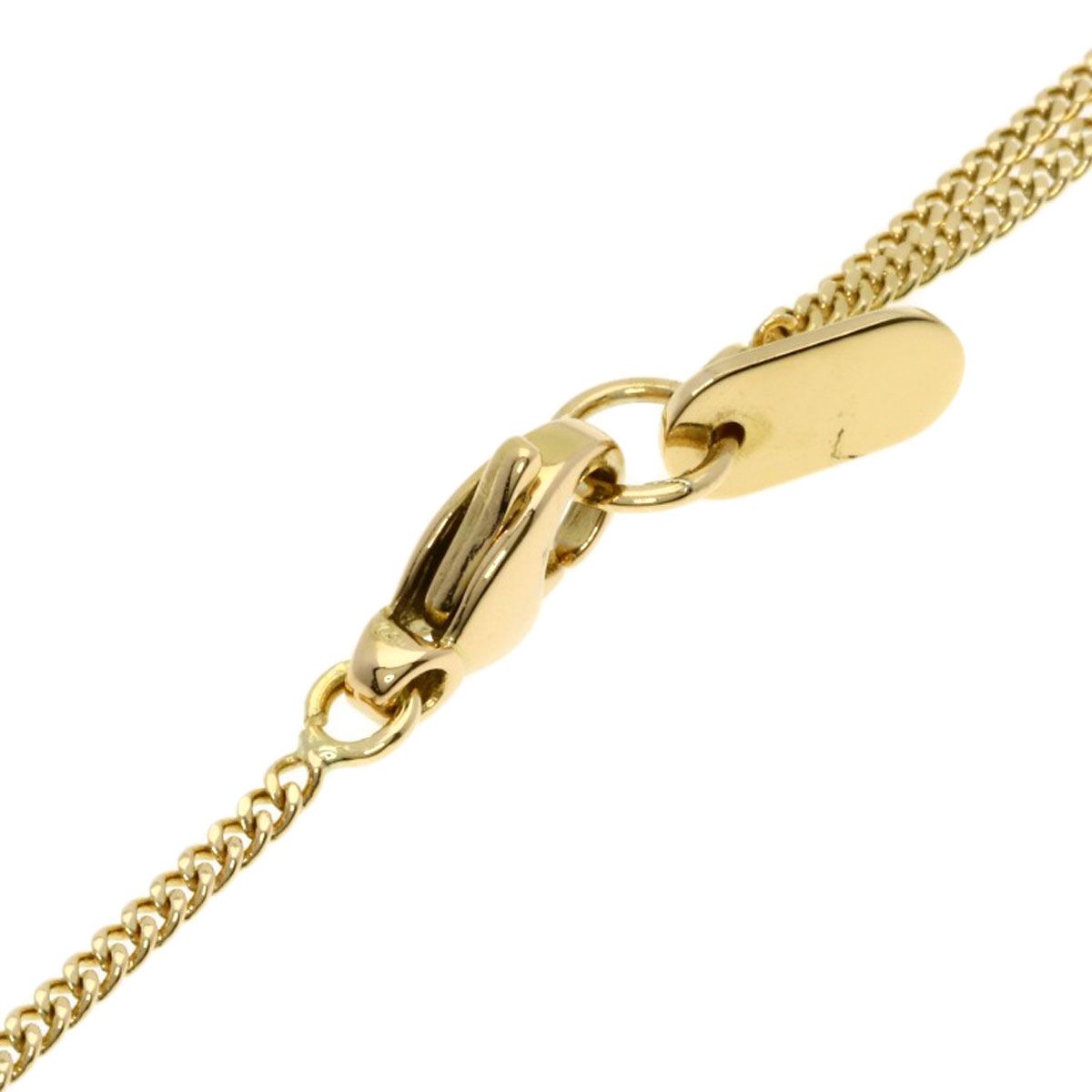 Louis Vuitton Logo Circle Plate Necklace 18K Yellow Gold — view 4