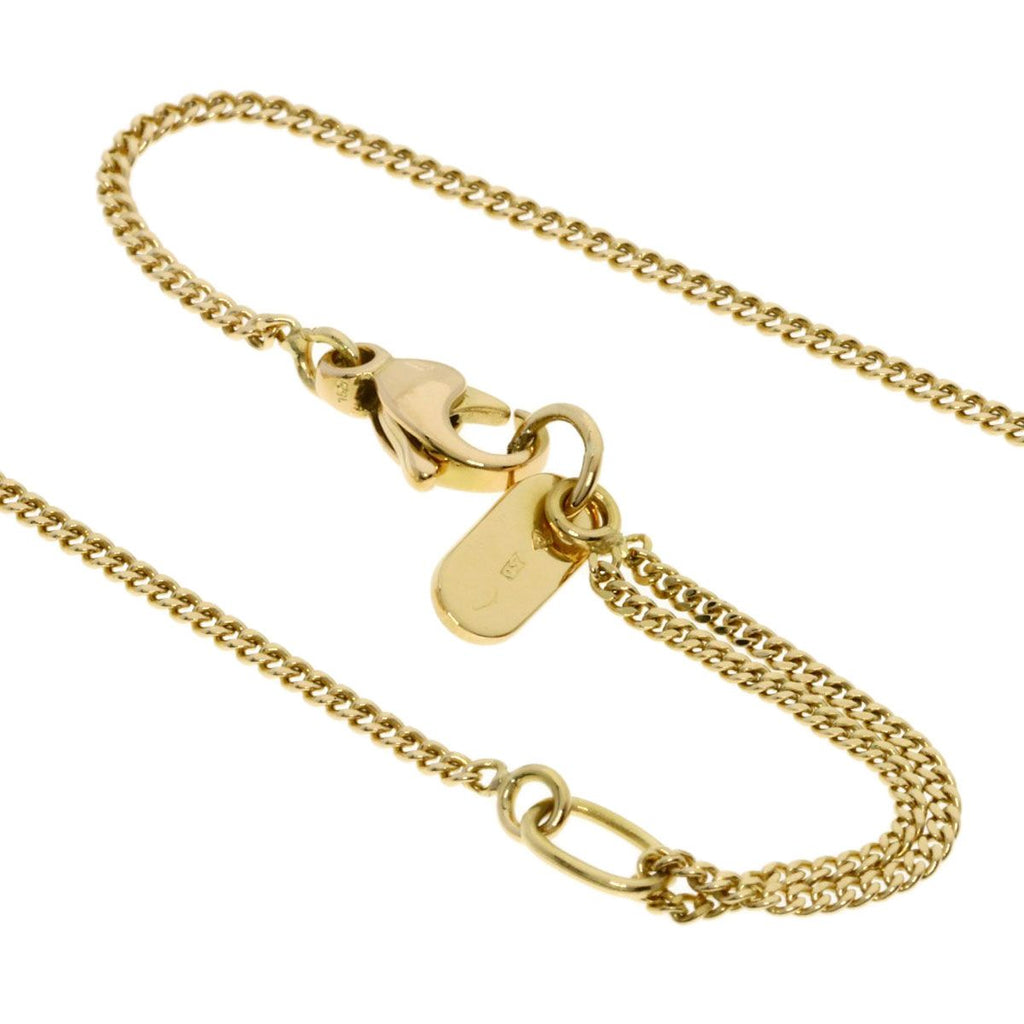Louis Vuitton Logo Circle Plate Necklace 18K Yellow Gold — view 3