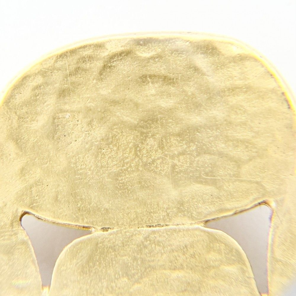 Chanel Brooch CC Logo Vintage Gold Plated Silver — view 8