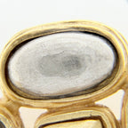 Chanel Brooch CC Logo Vintage Gold Plated Silver — view 6