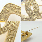 Chanel Brooch CC Logo Vintage Gold Plated — view 5