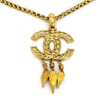 Chanel Necklace CC Logo Long Swing Vintage — view 2