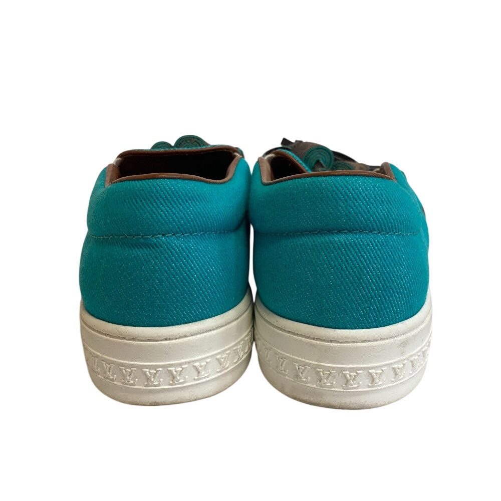 Louis Vuitton Tassel Sneakers Slip Ons Turquoise — view 6