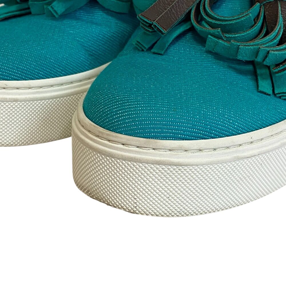 Louis Vuitton Tassel Sneakers Slip Ons Turquoise — view 4