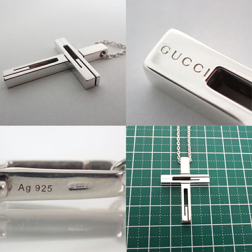 Gucci 925 Cross Necklace Pendant — view 8