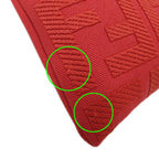 Fendi Pouch Clutch Zucca Canvas Jacquard Red Mini — view 9