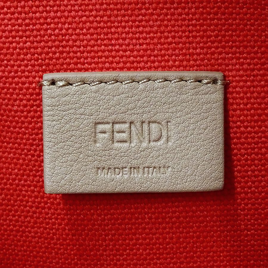 Fendi Pouch Clutch Zucca Canvas Jacquard Red Mini — view 5