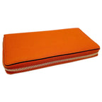 Gucci Wallet Zip Around Leather Logo Orange Gold — view 5