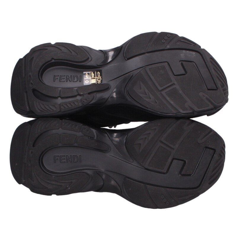 Fendi F-light Leather Mesh Running Sneakers 38 — view 3