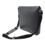 Gucci Guccissima Shoulder Bag Crossbody Leather Black Silver — view 2