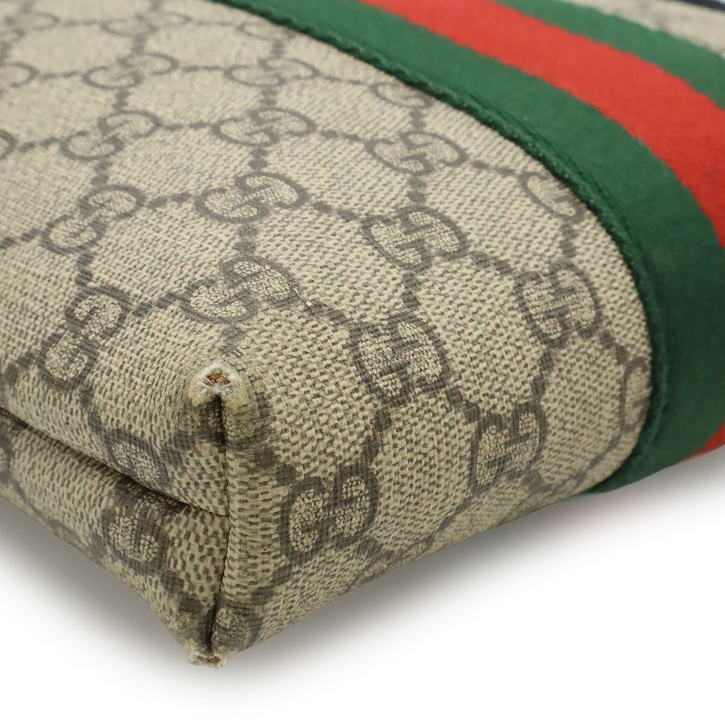 Gucci GG Supreme Sherry Line Web Flat Messenger Bag — view 3