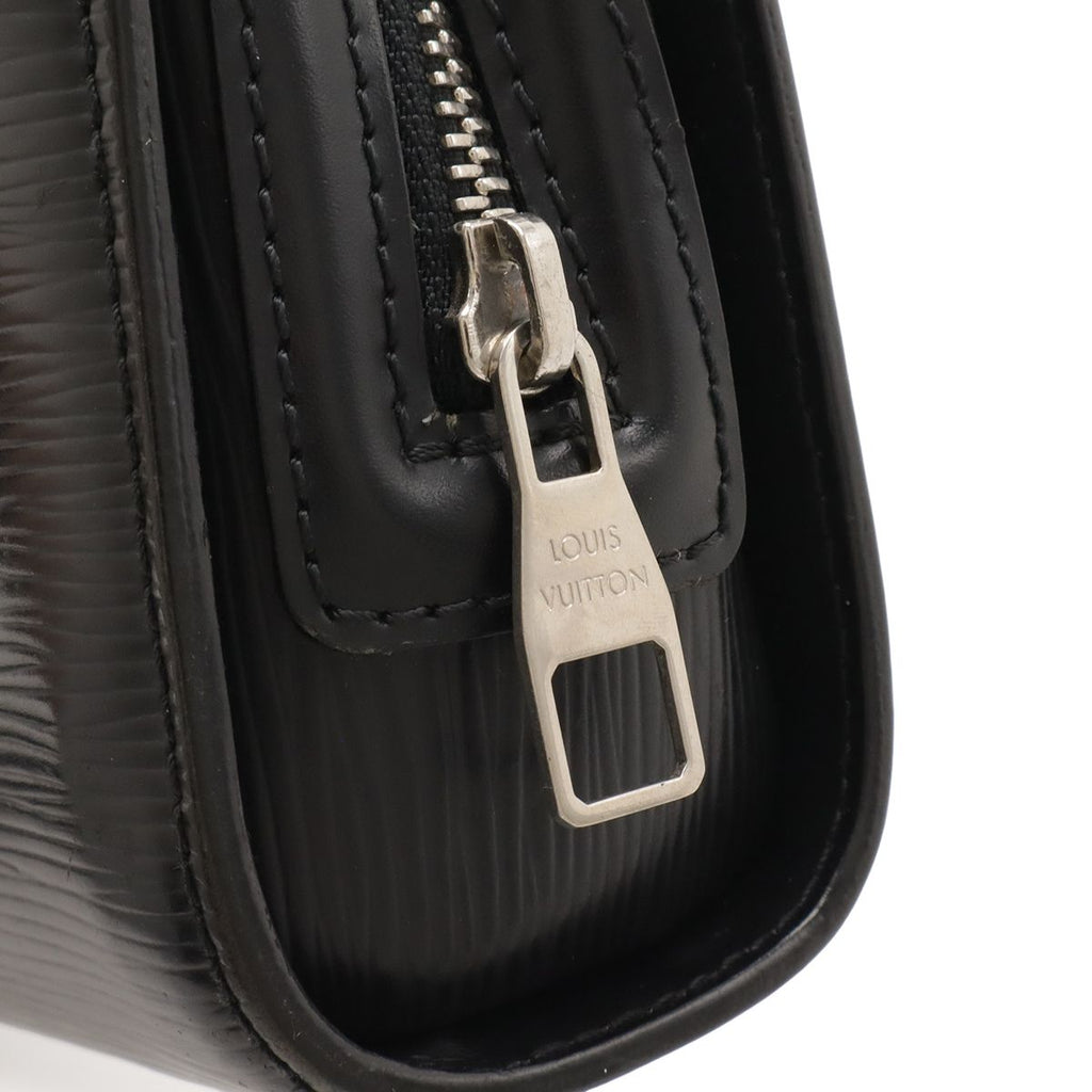 Louis Vuitton Epi Hoche Clutch Leather Noir Black Silver — view 6