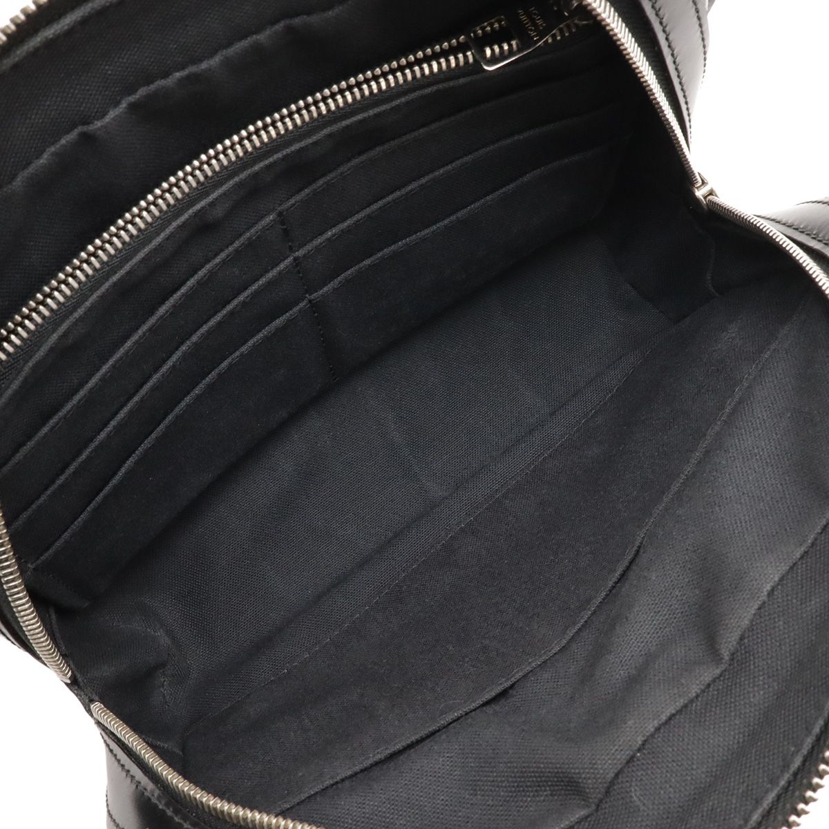 Louis Vuitton Epi Hoche Clutch Leather Noir Black Silver — view 7
