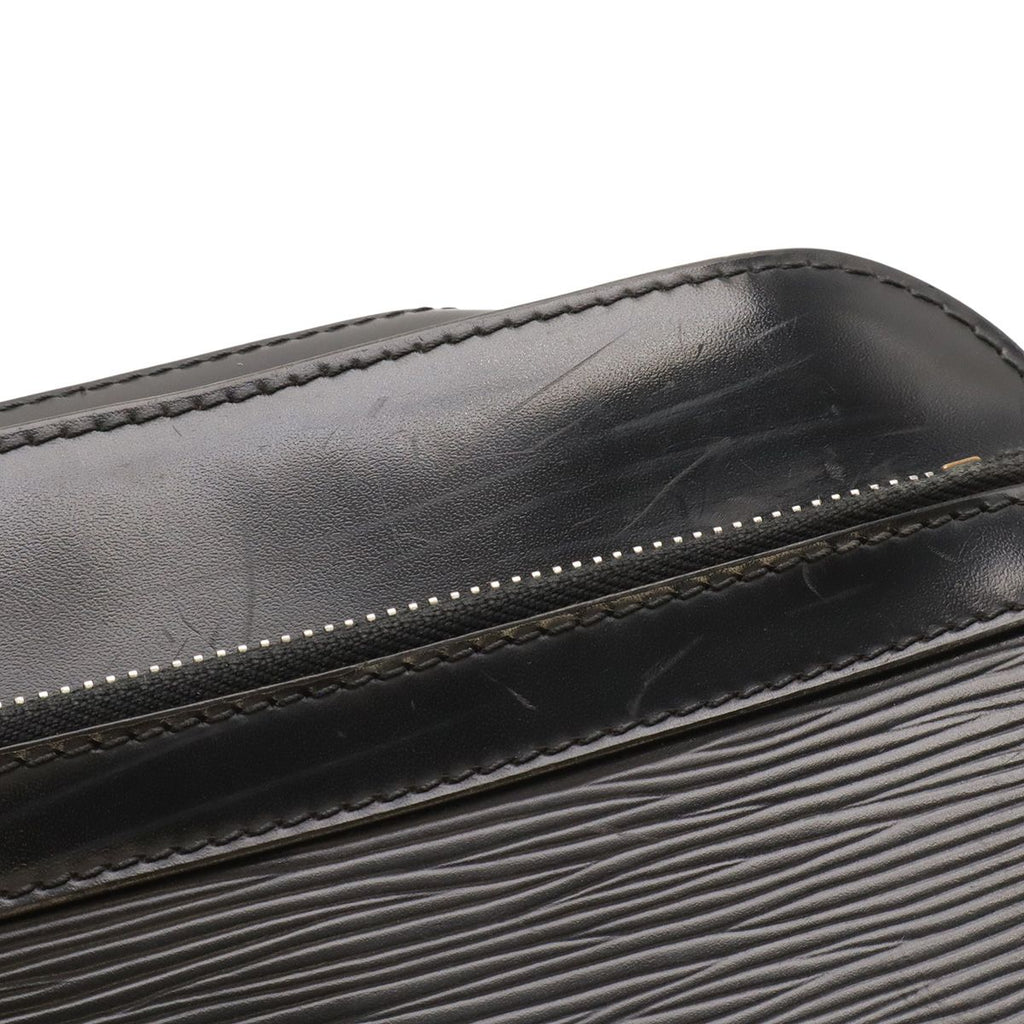 Louis Vuitton Epi Hoche Clutch Leather Noir Black Silver — view 5