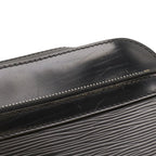 Louis Vuitton Epi Hoche Clutch Leather Noir Black Silver — view 5
