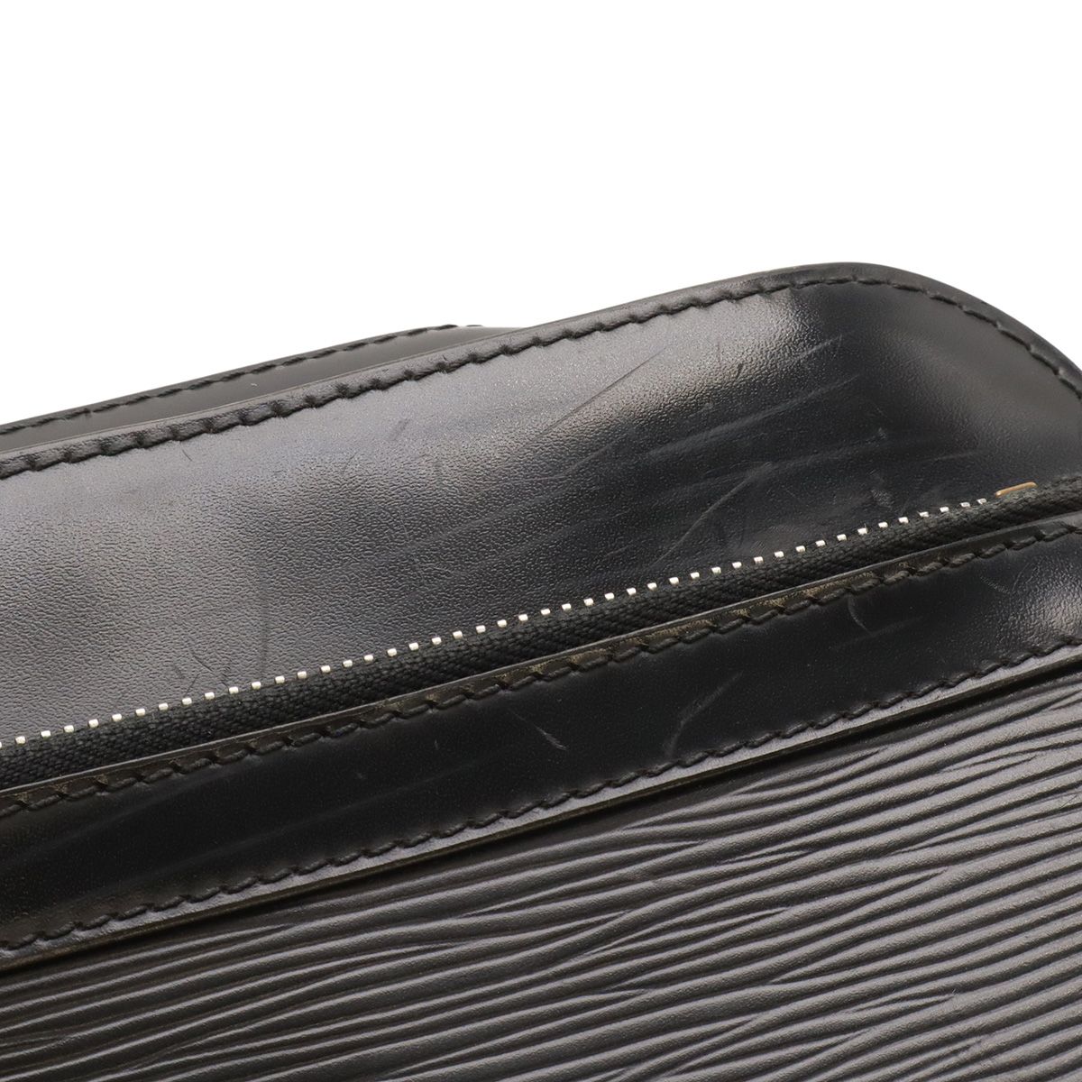 Louis Vuitton Epi Hoche Clutch Leather Noir Black Silver — view 5