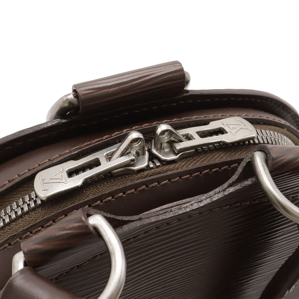 Louis Vuitton Epi Mabillon Backpack Shoulder Bag Leather Mocha Dark Brown — view 4