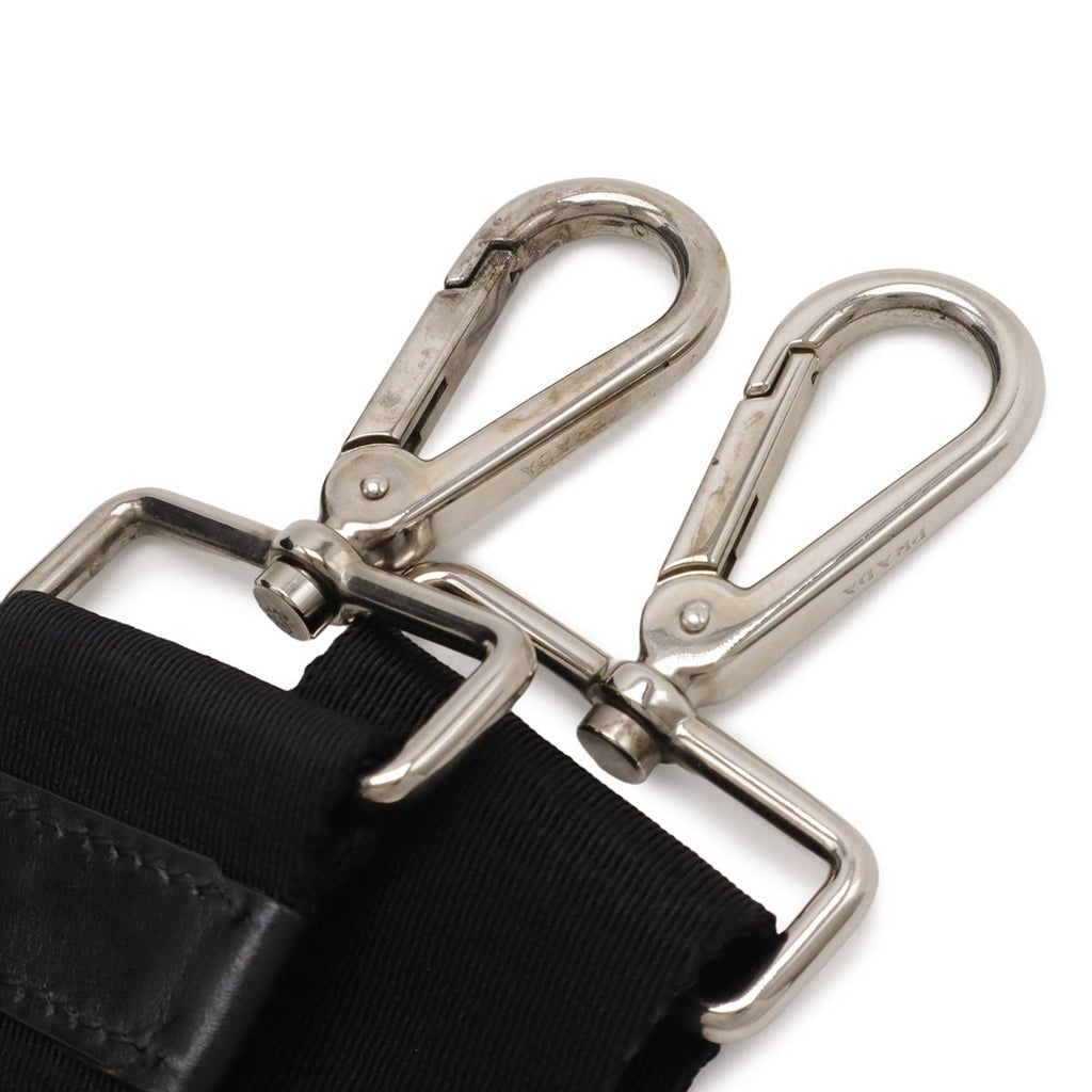 Prada Tessuto Bomba Tote 2-Way Shoulder Bag Nylon Leather Nero Black — view 6
