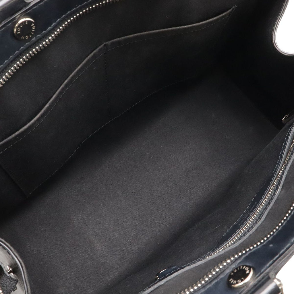 Louis Vuitton Epi MM Handbag Noir Black Silver — view 6