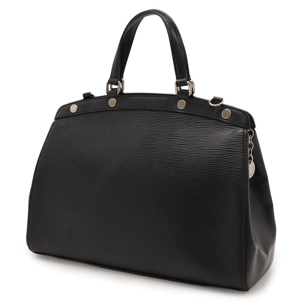 Louis Vuitton Epi MM Handbag Noir Black Silver — view 2