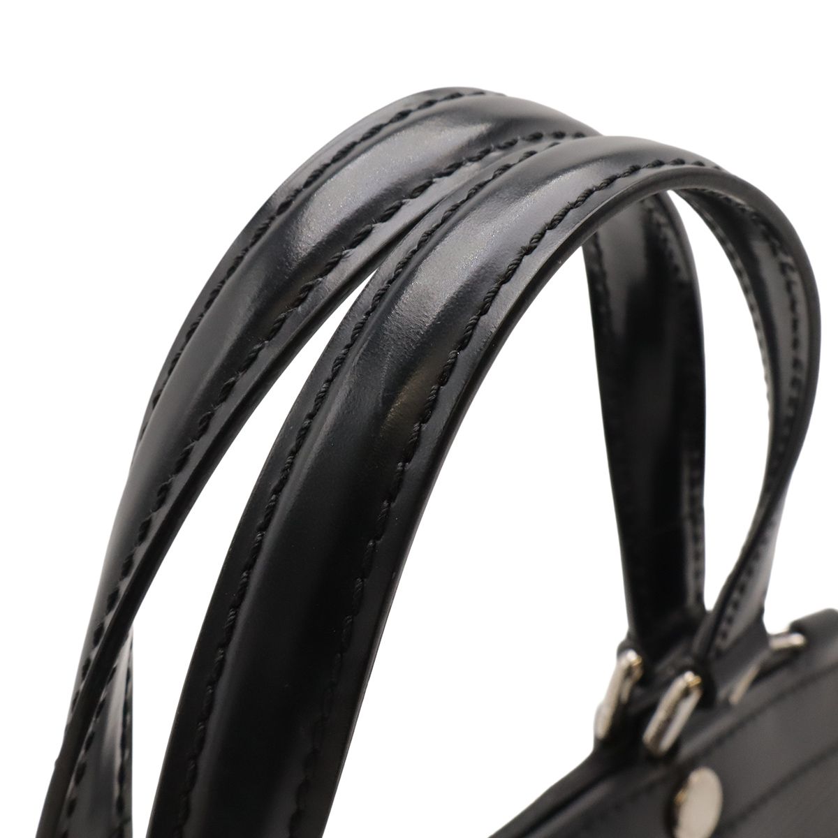 Louis Vuitton Epi MM Handbag Noir Black Silver — view 5