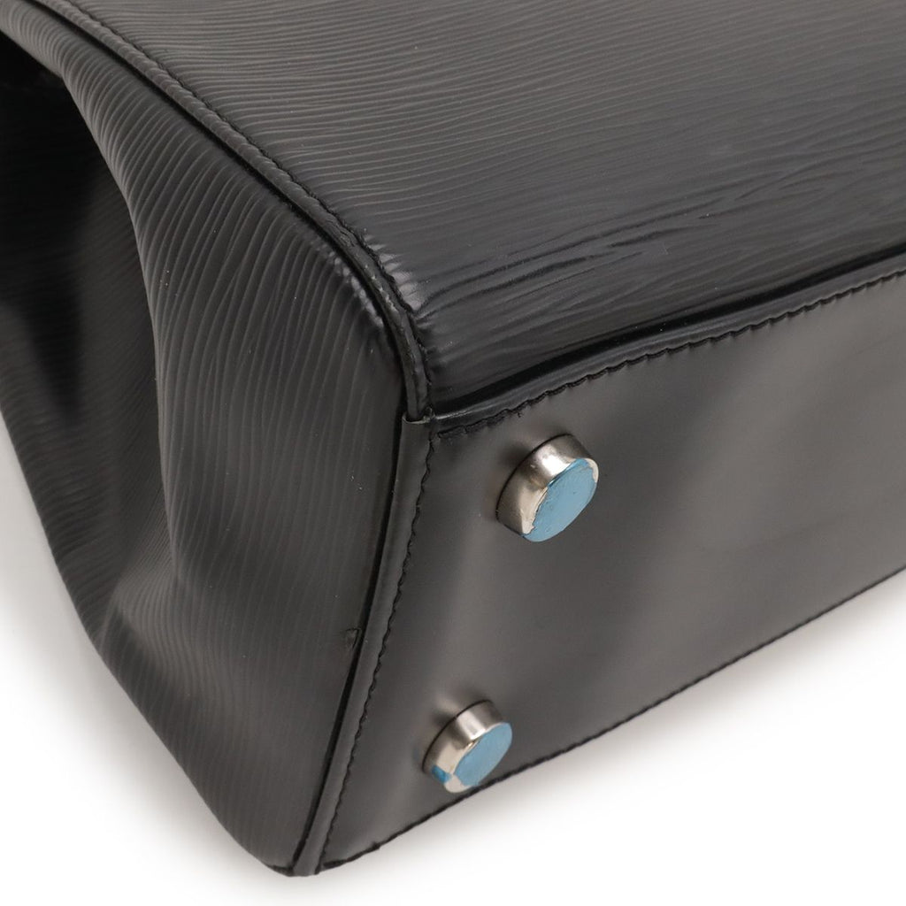 Louis Vuitton Epi MM Handbag Noir Black Silver — view 3
