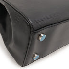 Louis Vuitton Epi MM Handbag Noir Black Silver — view 3