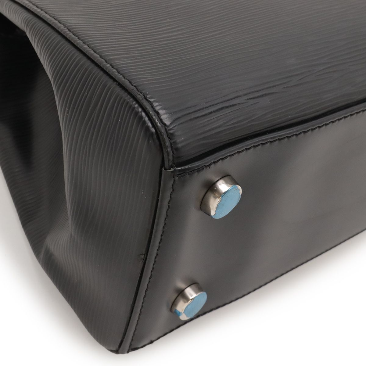 Louis Vuitton Epi MM Handbag Noir Black Silver — view 3