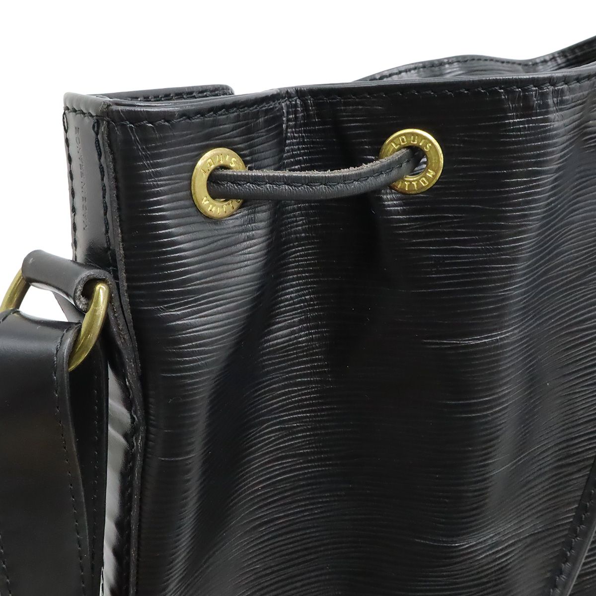 Louis Vuitton Epi Noe Shoulder Bag Semi Drawstring Noir — view 6