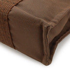 Hermes Her Line Tote PM Mini Canvas Brown Silver — view 3